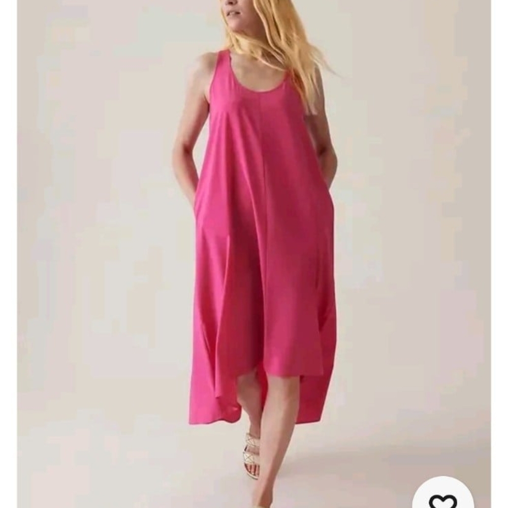 Elegant Pink Sleeveless Dress